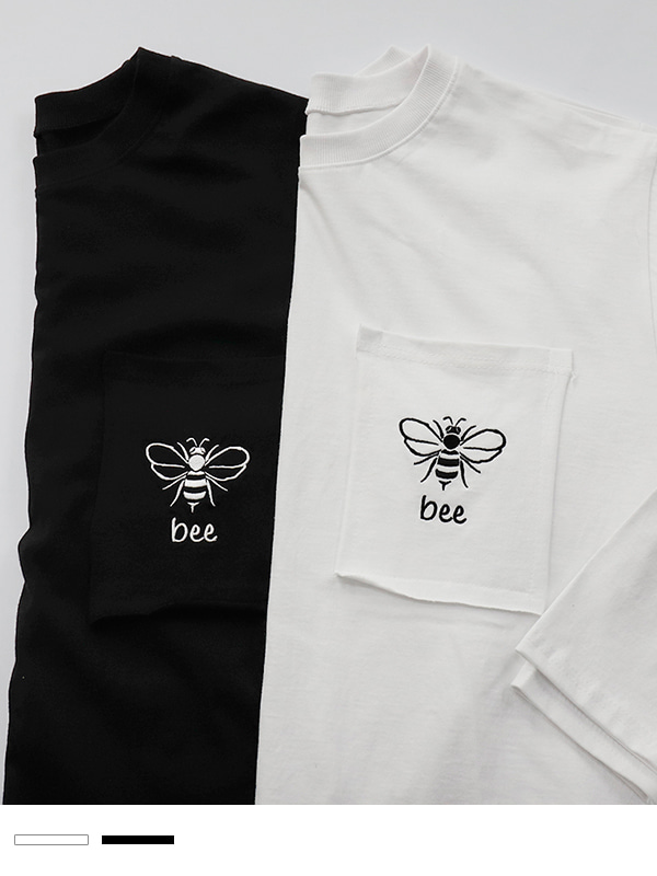오버 언발 Bee 티셔츠